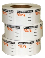 Standard Oil Change Sticker Rolls are low cost and high quality