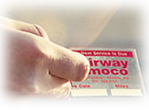 Static Cling Adhesive Oil Change Stickers are easy to remove, but cling when you want them to